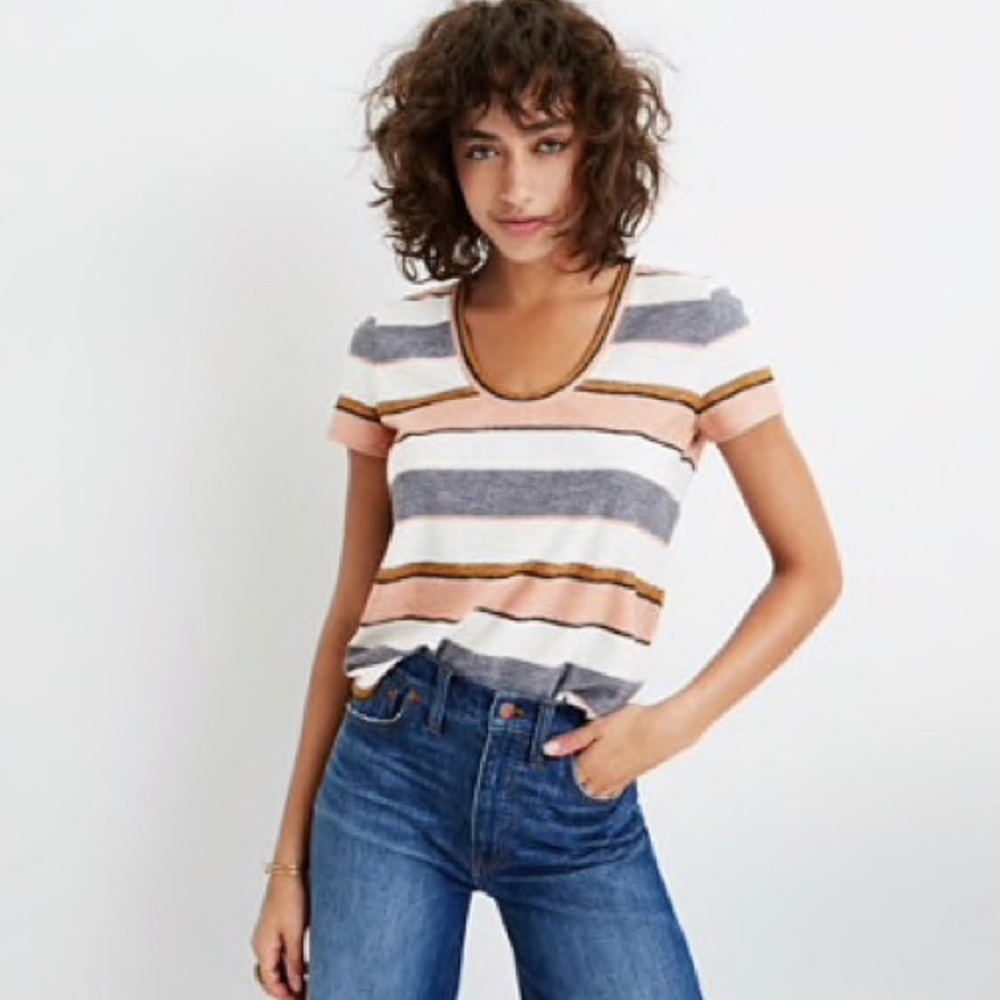 Madewell Eller stripe tee in Alto stripe size M